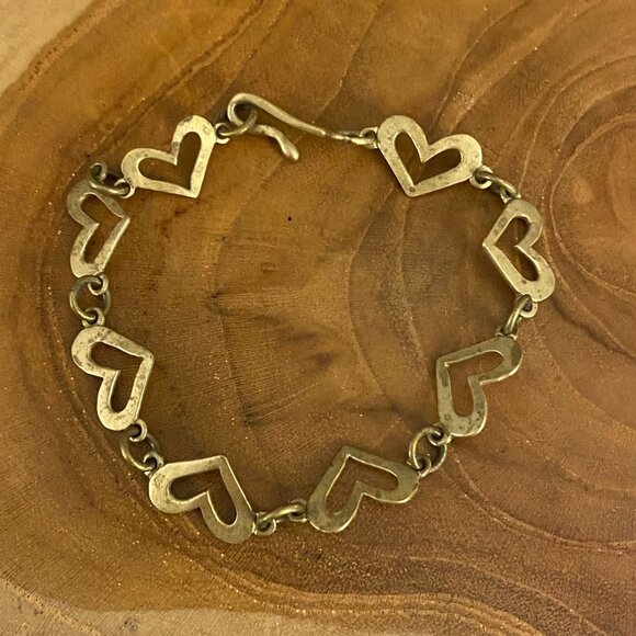 RETIRED Jeep Collins Heart Bracelet, Brass - Picture 1 of 3